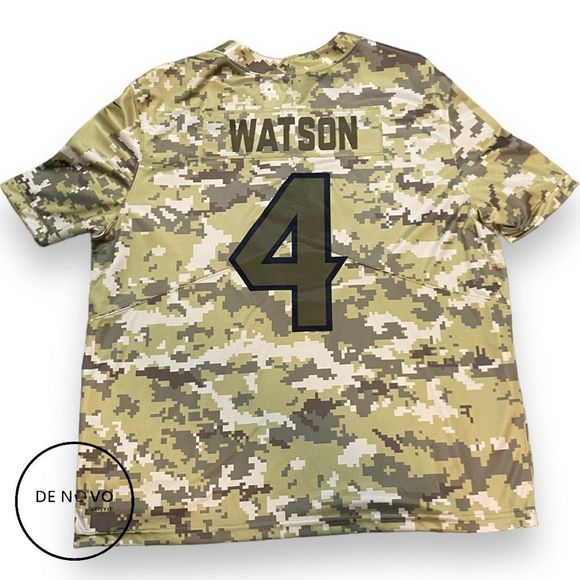 Nike Men's Camo Onfield DeShaun Watson #4 NFL Houston Texans Jersey Size 3XL - Picture 8 of 9